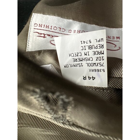 Oscar Del la Renta Wool Blend Blazer Charcoal Grey Double Button Fully Lined 44R - Picture 7 of 7